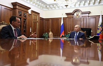 Вениамин Кондратьев рассказал Владимиру Путину о ходе посевной кампании на Кубани