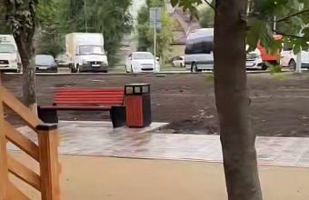 В Краснодаре завершили основные работы по благоустройству Тургеневского сквера