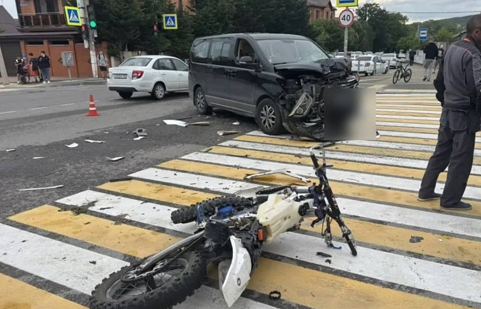 В Геленджике в ДТП с иномаркой погиб водитель мотоцикла 