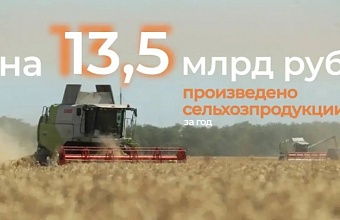 Объем производства сельхозпродукции Краснодара в 2025 году достиг рекордных 13,5 млрд рублей