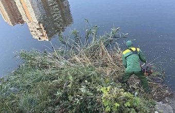 В Краснодаре этой осенью очистили более 29 тыс. кв. м берега и поверхностей озер