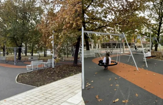В Белореченске завершили благоустройство городского парка